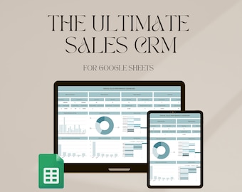 CRM en Google Sheets / Seguimiento de acuerdos / Previsión de ventas / Seguimiento de gastos / Canal de ventas / Seguimiento de clientes potenciales / Informes financieros y de ventas