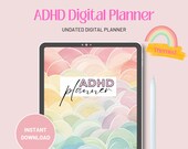 ADHD Digital Planner, ADHD Planner, Undated ADHD Digital Planner for adults, Digital Planner Adhd, Adhd Journal, Digital Adhd Planner, ipad