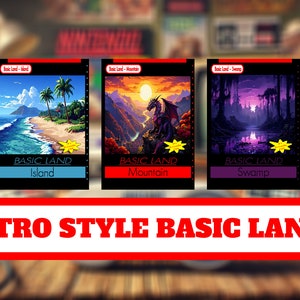 Magic the Gathering Basic Land Retro-Kunst, Nintendo