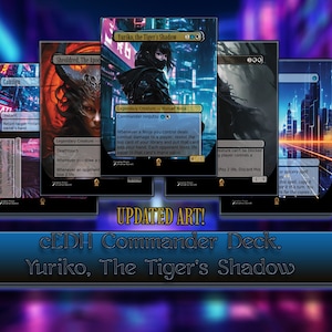 Custom Commander Deck Ninjutsu Full art Yuriko The Tigers Shadow Deck Magic the gathering