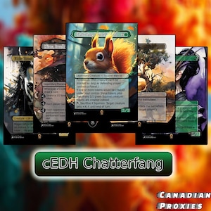 Pont Chatterfang cEDH – Illustrations complètes personnalisées, combo puissant écureuil commandant