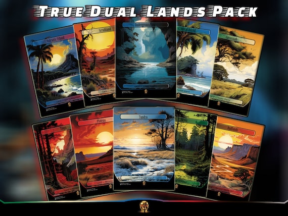 Magic the Gathering Proxy Dual Lands 40 Pack! - High Quality MTG
