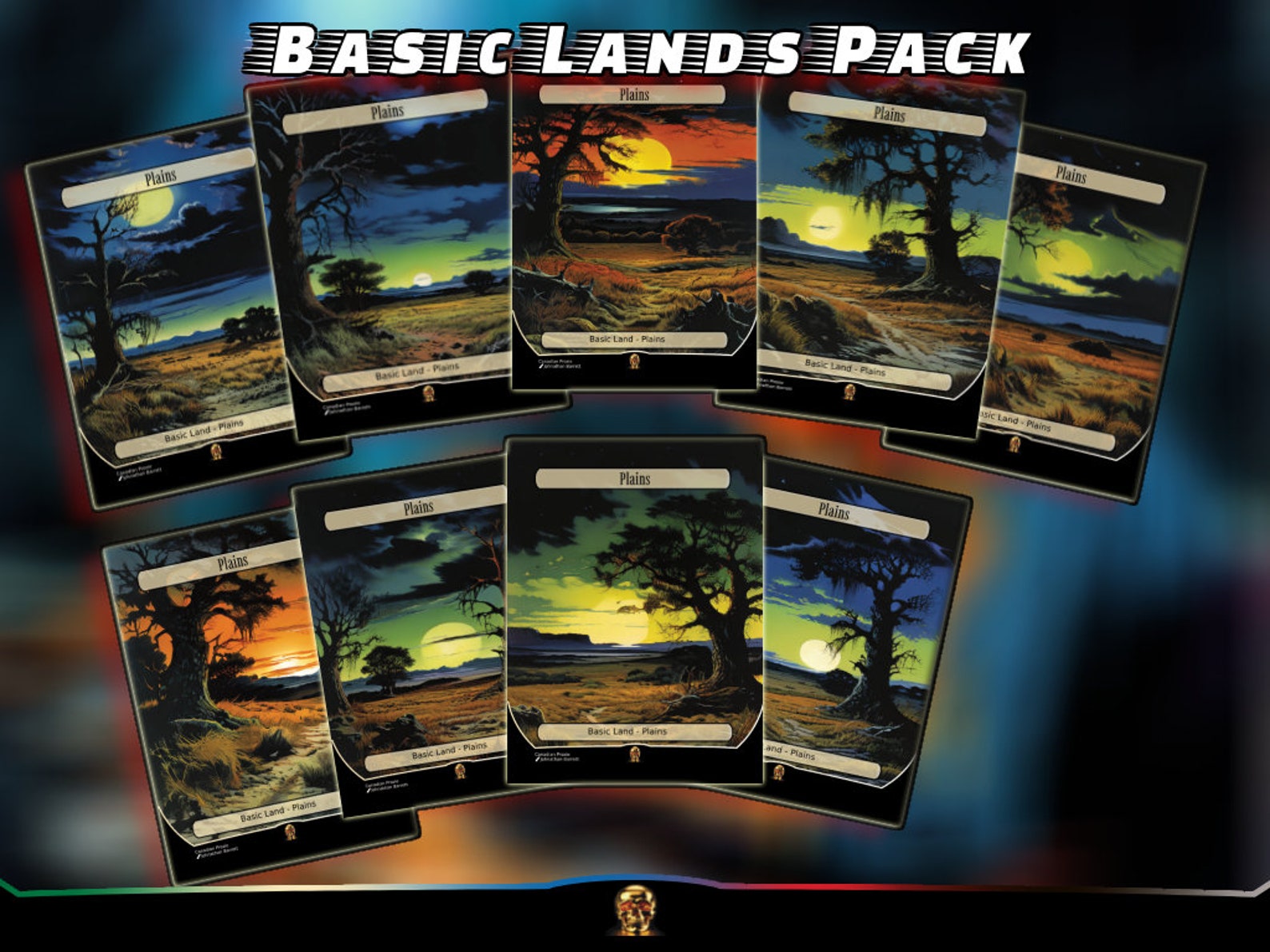 Full Art Lands for Magic the Gathering - Etsy