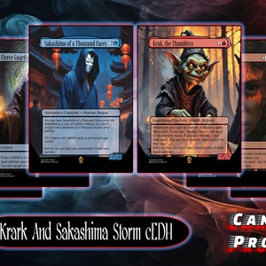 Commander Deck, cEDH, Izzet ready to play storm deck. 100 cards + tokens.