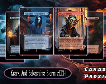 Commander Deck, cEDH, Izzet ready to play storm deck. 100 cards + tokens.