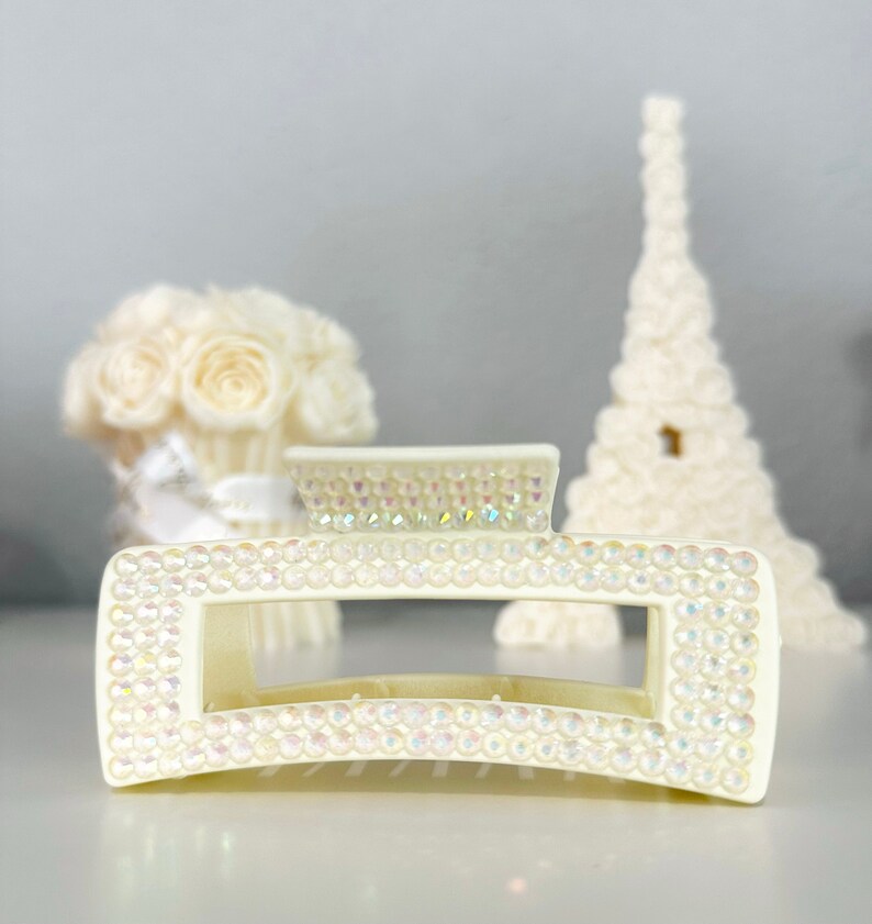Rhinestone Solid Color Large Hair Claw