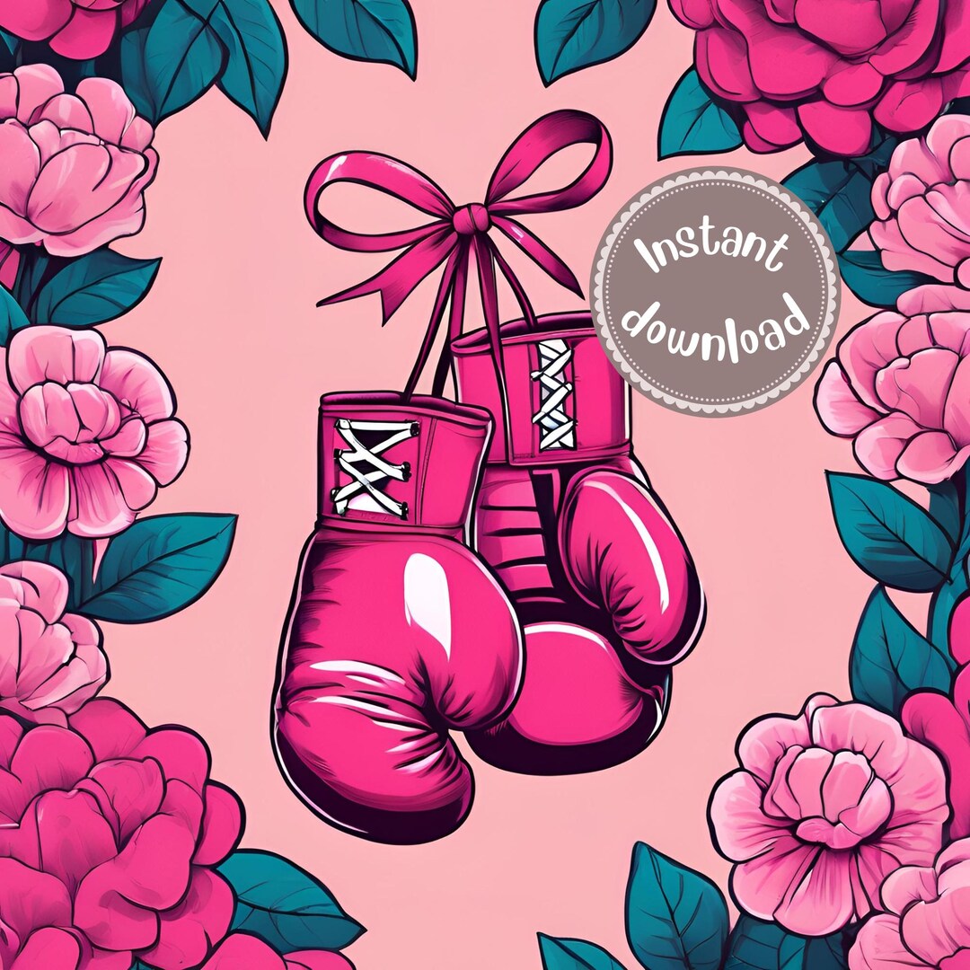 Breast Cancer Ribbon Pink Print Pattern Muay Thai Boxing Shorts
