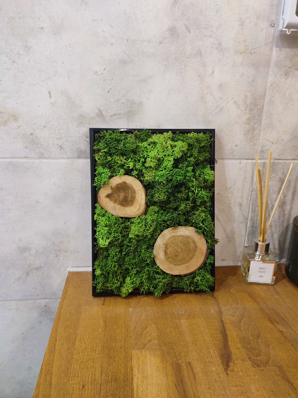 Unique Moss Wall Art Living Moss Artwork Botanical Wall Etsy