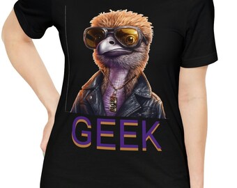 T-shirt cyberpunk autruche geek : t-shirt unisexe assistant technique