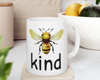 Keramische bijenmok, AI Art-koffiekop