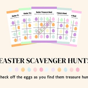 Egg Theme Easter Scavenger Hunt | Indoor Kids Scavenger Hunt | Easter Game for Kids | Treasure Hunt Clues | Easter Activity