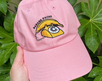 Gorro divertido de talla adulta, bordado, inspirado en Banana Phone Raffi.
