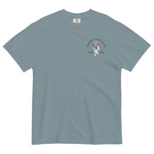 Embroidered Support Your Local Coffee Shop Comfort Colors Shirt, Coffee Shirt, Coffee Oversized Tee, Coffee Addict, Coffee Lover Shirt