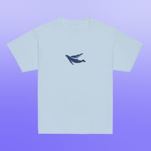 Humpback Whale Mom and Baby Gildan Youth Shirt for Ocean Lovers