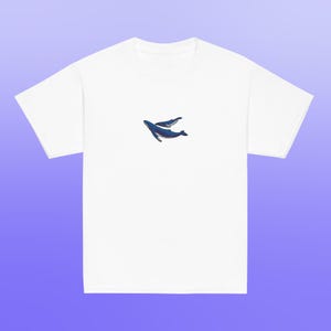 Humpback Whale Mom and Baby Gildan Youth Shirt for Ocean Lovers