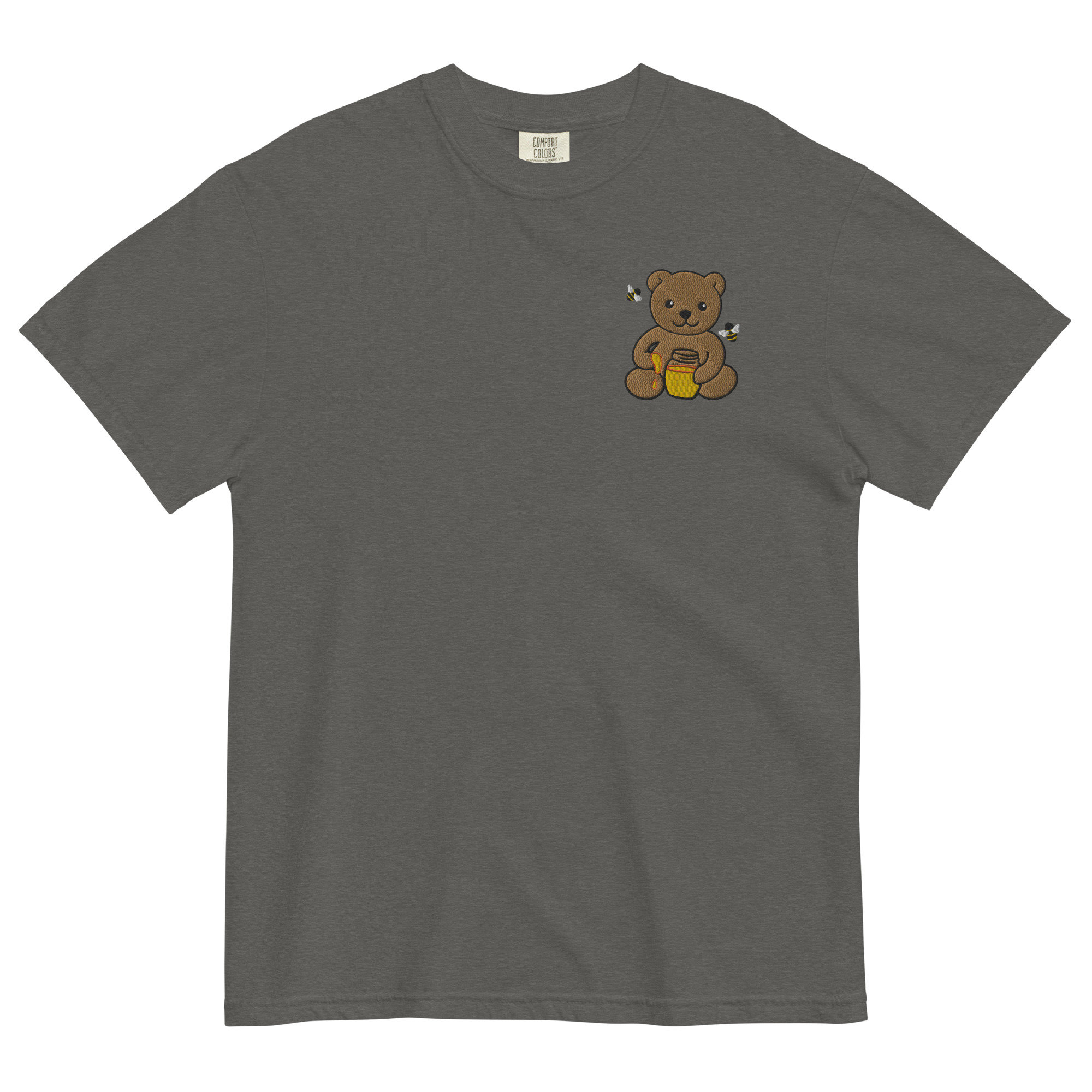 Embroidered Teddy Bear Comfort Colors Shirt: Honey Bee Design - Etsy
