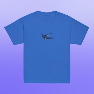 Humpback Whale Mom and Baby Gildan Youth Shirt for Ocean Lovers