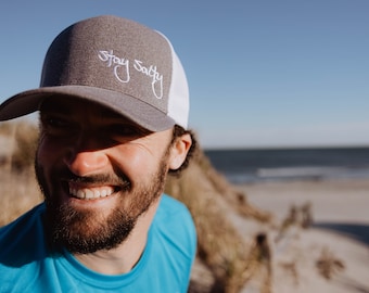 Stay Salty Ocean Culture Uni-Panel Trucker Hat