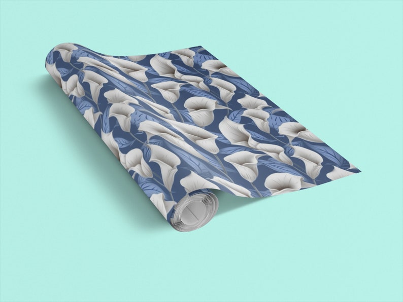 White Lily Repeating Pattern - Etsy