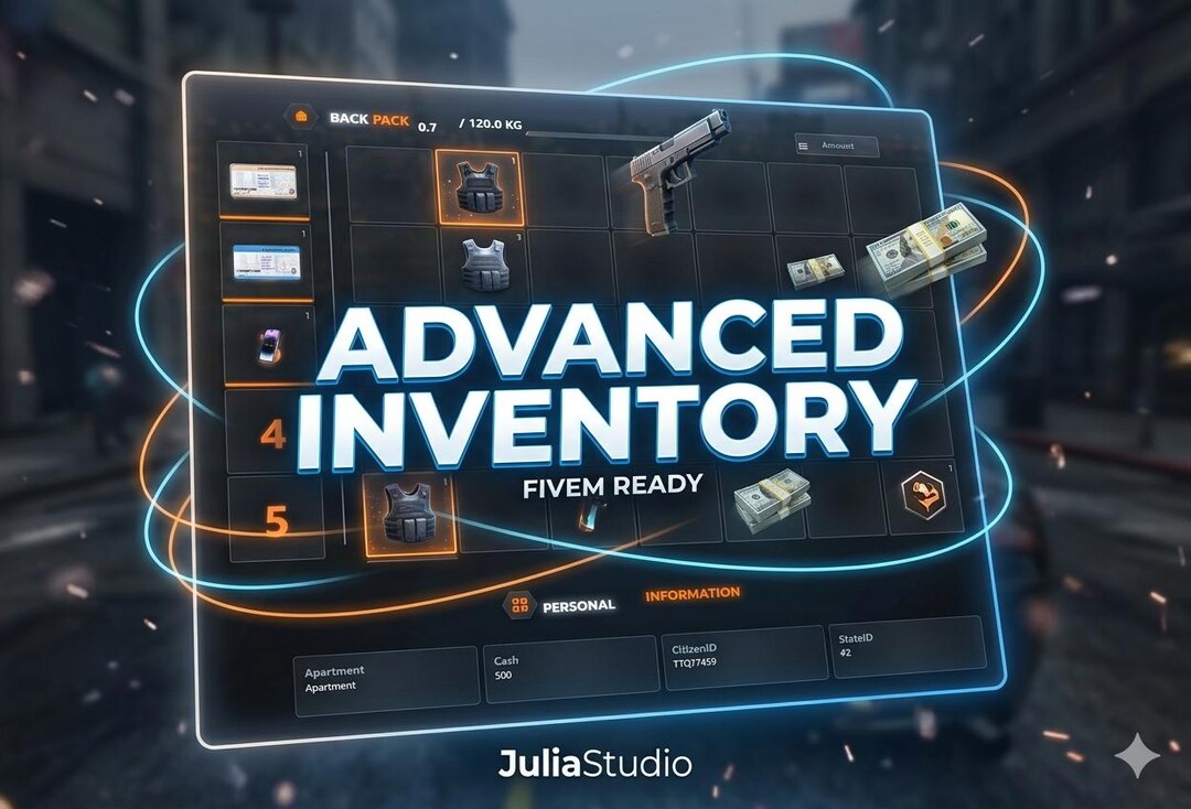 Fivem Advanced Inventory Script Fivem | Modern UI System | Fully Synced ...
