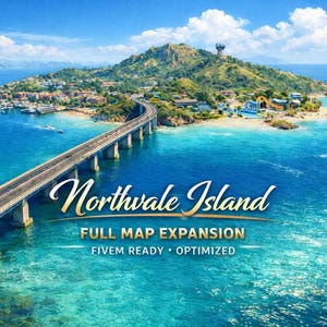 FiveM Northvale – pełna mapa miasta MLO | Nowa mapa miasta z drogami, pociągami i wnętrzami | Natychmiastowe pobranie | Łatwa instalacja | Gotowy na FiveM