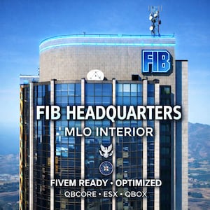 FiveM FIB mlo | Wnętrze i zewnętrze budynku FBI | Mapa wysokiej jakości | Gotowość do FiveM | Łatwa instalacja | Zoptymalizowany | Nowoczesny RP