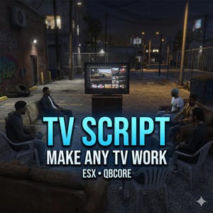 FiveM-tv-script | Laat elke tv werken | Video- en mediaspeler | Tv-systeem | Klaar voor FiveM | Eenvoudige installatie | Geoptimaliseerd