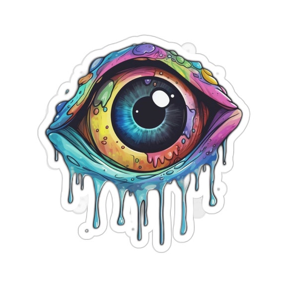 weirdcore eyes and wings | Sticker