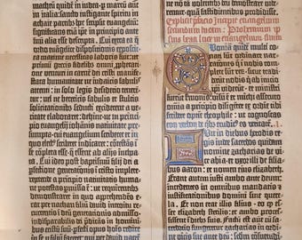 Handschriftliche Bibelseite