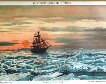 Sole di mezzanotte tra i ghiacci alla deriva (1896)