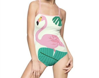 Women's One-piece Flamingo Swimsuit