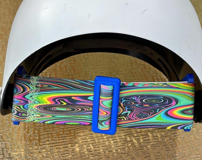 2” Welding Hood Strap Psychedelic Swirls for  Fiber Metal, Outlaw, Pipeliner Cloud, Jackson, Tefuawe, Hobart, or Huntsman