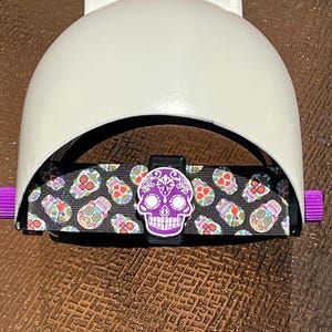 Lila Sugar Skullz Kapuzenband