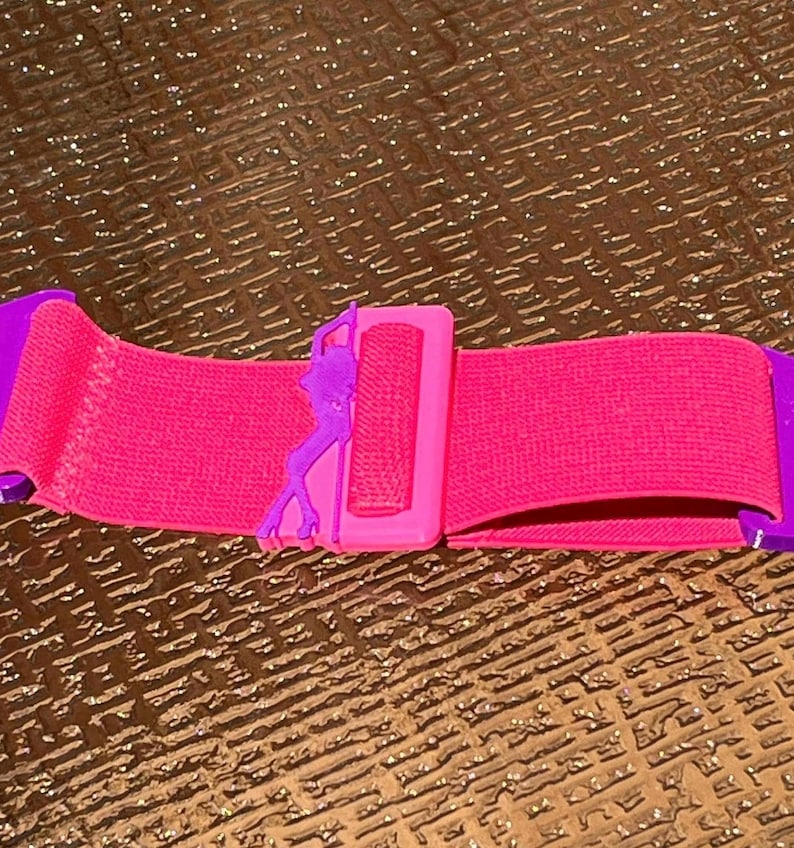 Pink Stripper Strap 2” Welding Hood Strap for Fiber Metal, Pancake, Outlaw, Pipeliner Cloud, Jackson, Tefuawe, Hobart, or Huntsman image 2