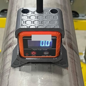 Digital center finder housing with transfer punch. (Klein digital angle finder not included)