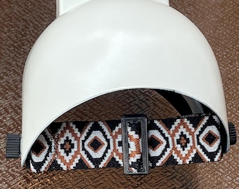 2” Welding Hood Strap for  Fiber Metal, Pancake, Outlaw, Pipeliner Cloud, Jackson, Tefuawe, Hobart, or Huntsman. Black White Brown
