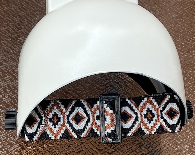 2” Welding Hood Strap for  Fiber Metal, Pancake, Outlaw, Pipeliner Cloud, Jackson, Tefuawe, Hobart, or Huntsman. Black White Brown