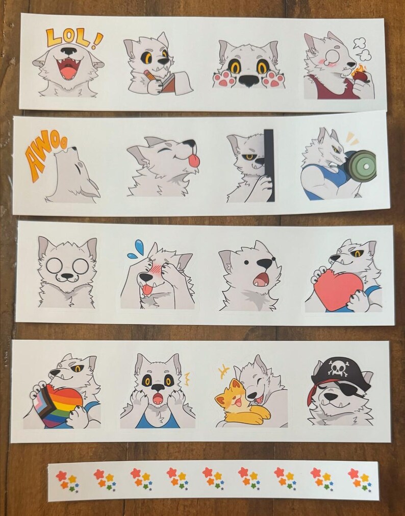 Maxwell Howler Emote Stickers - Etsy
