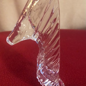 Clear Glass Shoe Figurine/Paperweight, reminiscent of a glass slipper, so pretty