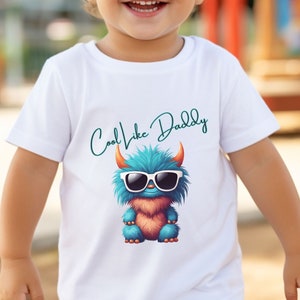 Cool comme Daady Monster Chemise pour tout-petits Mignon Boho Enfants Chemise Petit Monstre Chemise Enfant Halloween Bébé Fille Chemise Halloween Petit Monstre Chemise