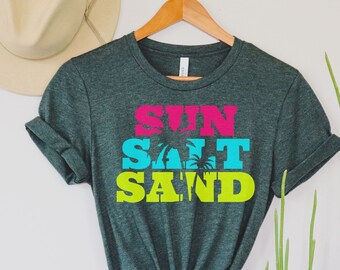 サンソルトサンドグラフィックTシャツ - サマービーチサーフTシャツ
