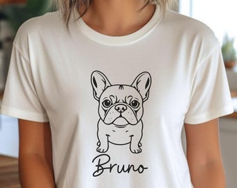 Custom French Bulldog Mom Shirt, Comfort Colors Frenchie Tee