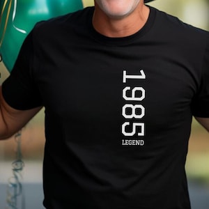 40th Birthday Gifts for Men 40th Birthday Decorations for Men 1985 Vintage t-shirt for Men 40th Gifts Ideas for Him custom 40 Birthday Shirt