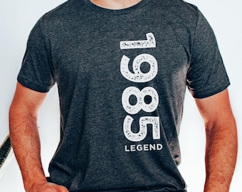 Maglietta Legend del 1985, regalo per il 40° compleanno da uomo