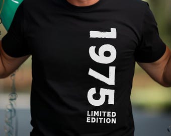 50th Birthday Gift for Men, 1975 Vintage T-Shirt