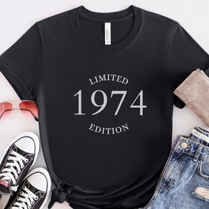 Limited edition 50th Birthday Shirt Vintage 1974 Shirt 50th  Birthday 50th Birthday Gift For Men 50th Birthday Friend 50th Birthday Woman