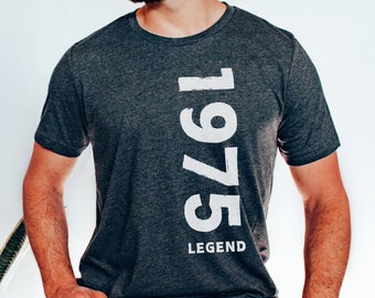 Chemise personnalisée pour 50e anniversaire, t-shirt Legend, cadeau d'anniversaire pour homme qui a 50 ans, cadeau personnalisé pour lui