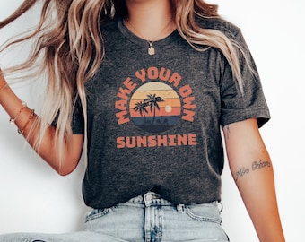 Retro Beach Vibe Tee - Sommer Urlaub Shirt