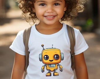 Toddler Robot T-Shirt, Sci-Fi Graphic Tee