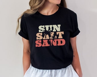 サンソルトサンドTシャツ、レトロサマーサーフTシャツ